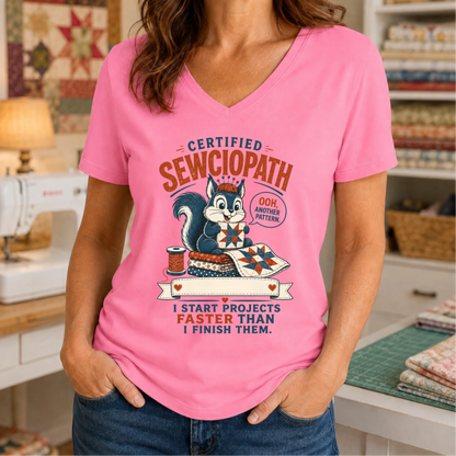Personalized Name Certified Sewciopath T-Shirt
