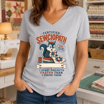 Personalized Name Certified Sewciopath T-Shirt