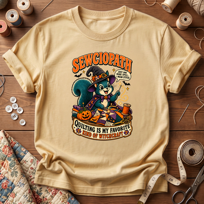 Quilt Witch Halloween T-Shirt