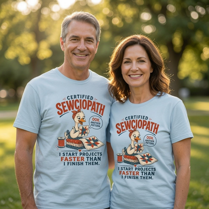 Certified Sewciopath Funny Goose T-Shirt