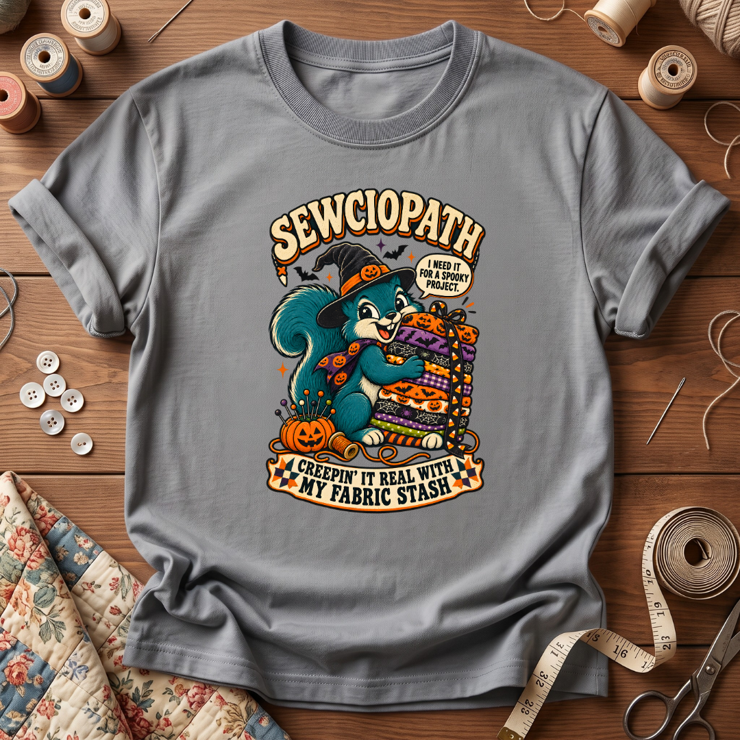 Fabric Hoarder Spooky Halloween T-Shirt
