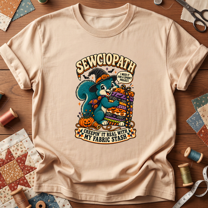 Fabric Hoarder Spooky Halloween T-Shirt