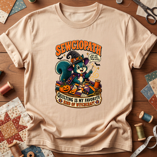 Quilt Witch Halloween T-Shirt