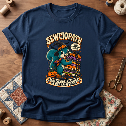 Fabric Hoarder Spooky Halloween T-Shirt