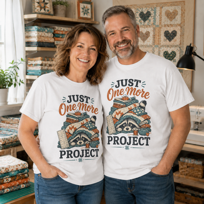 Raccoon Just One More Project T-Shirt