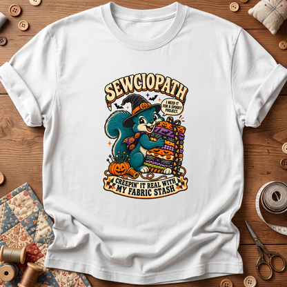 Fabric Hoarder Spooky Halloween T-Shirt