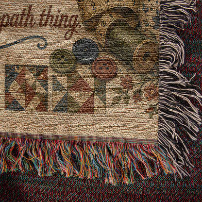 Sewciopath Meaning Heirloom Woven Blanket