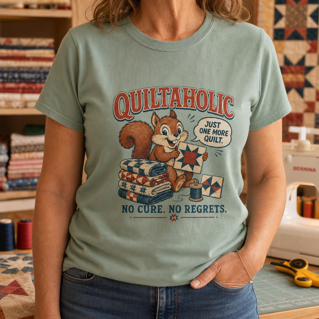 Quiltaholic Squirrel T-Shirt