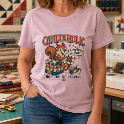 Quiltaholic Squirrel T-Shirt