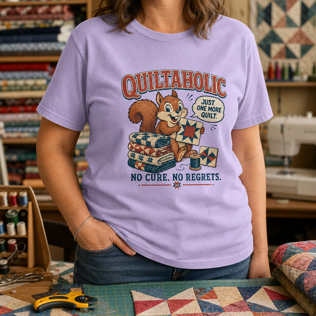 Quiltaholic Squirrel T-Shirt