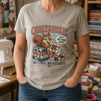 Quiltaholic Squirrel T-Shirt