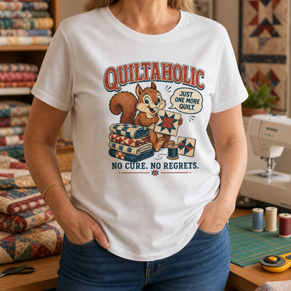 Quiltaholic Squirrel T-Shirt
