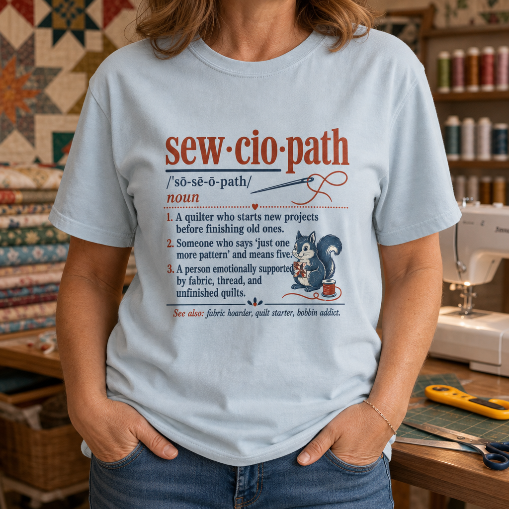 Sewciopath Vocabulary T-Shirt