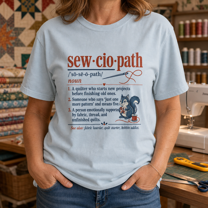 Sewciopath Vocabulary T-Shirt