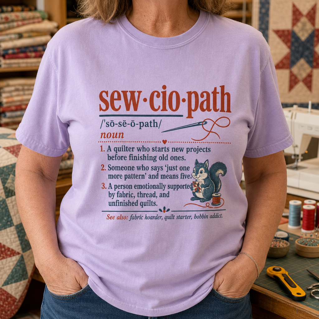 Sewciopath Vocabulary T-Shirt