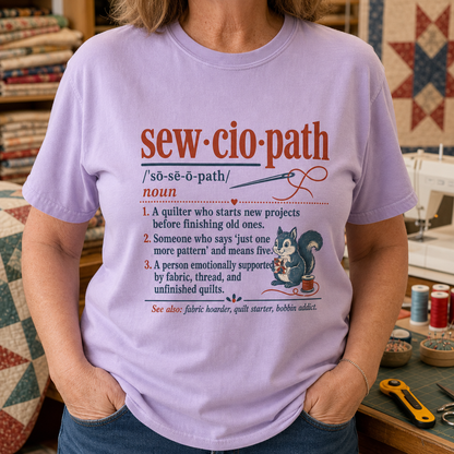 Sewciopath Vocabulary T-Shirt