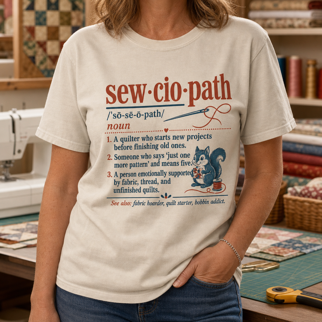 Sewciopath Vocabulary T-Shirt