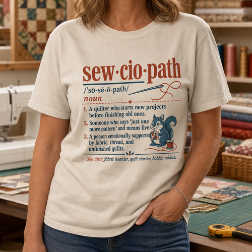 Sewciopath Vocabulary T-Shirt