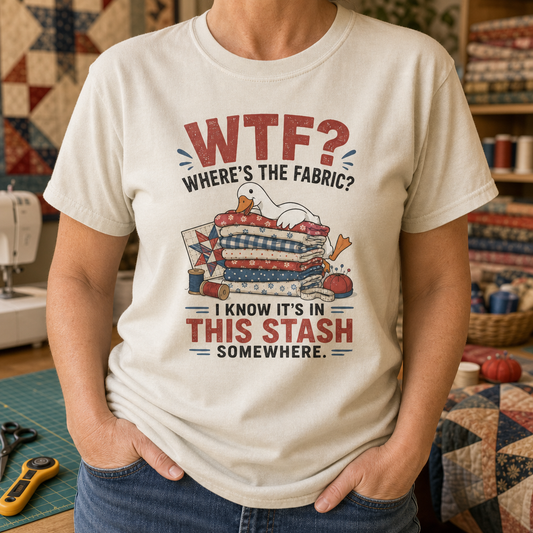 Where's The Fabric Funny Goose T-Shirt