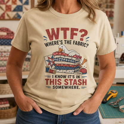 Where's The Fabric Funny Goose T-Shirt