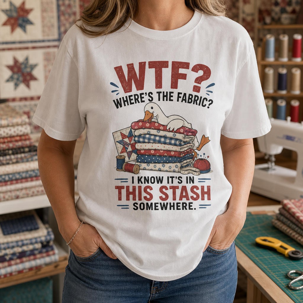 Where's The Fabric Funny Goose T-Shirt