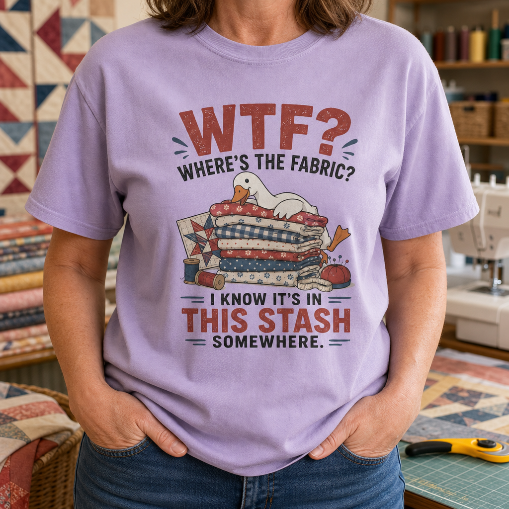 Where's The Fabric Funny Goose T-Shirt