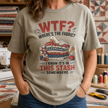 Where's The Fabric Funny Goose T-Shirt