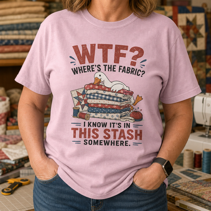 Where's The Fabric Funny Goose T-Shirt