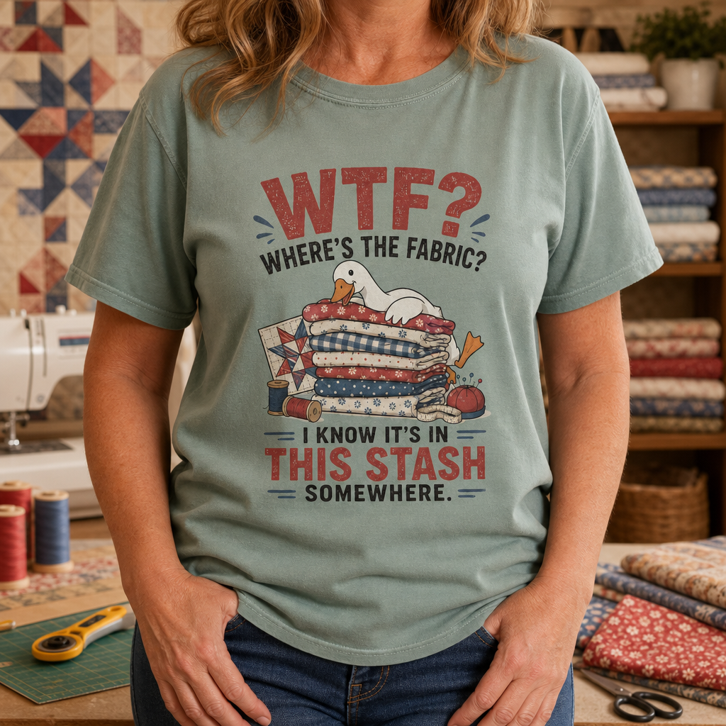 Where's The Fabric Funny Goose T-Shirt