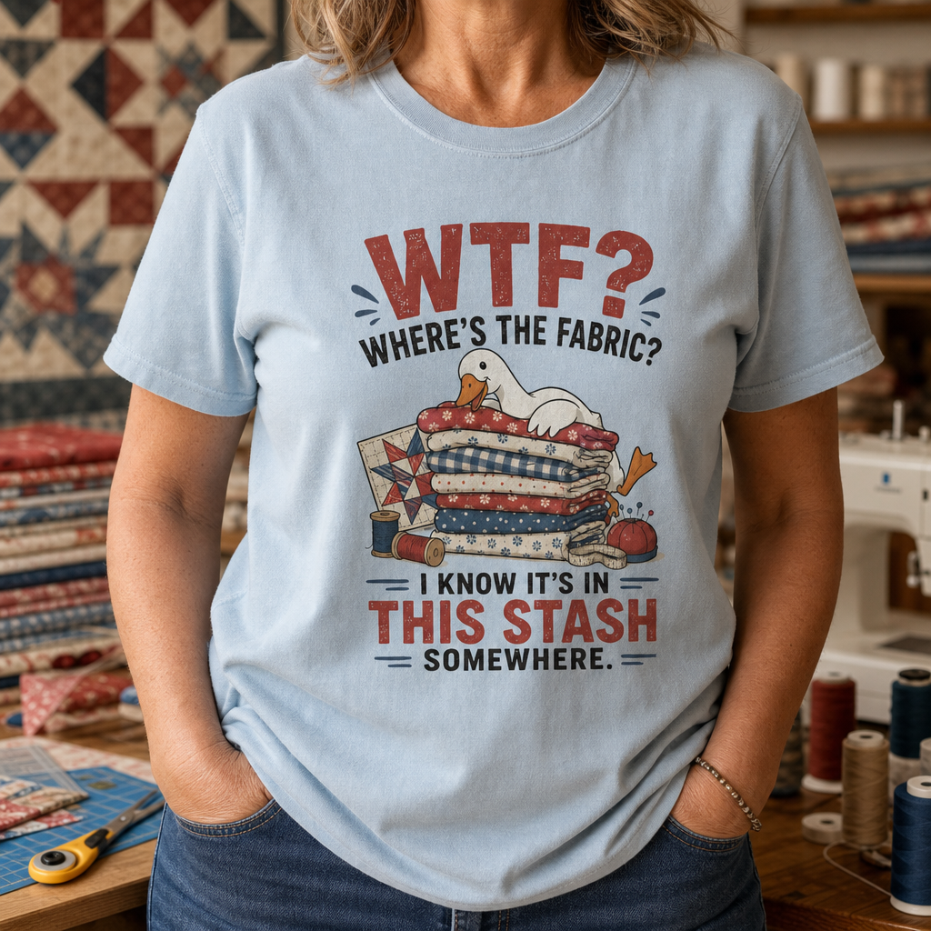 Where's The Fabric Funny Goose T-Shirt