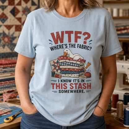 Where's The Fabric Funny Goose T-Shirt